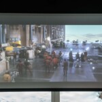 L’écran de projection du home cinéma