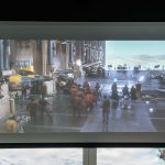 L’écran de projection du home cinéma